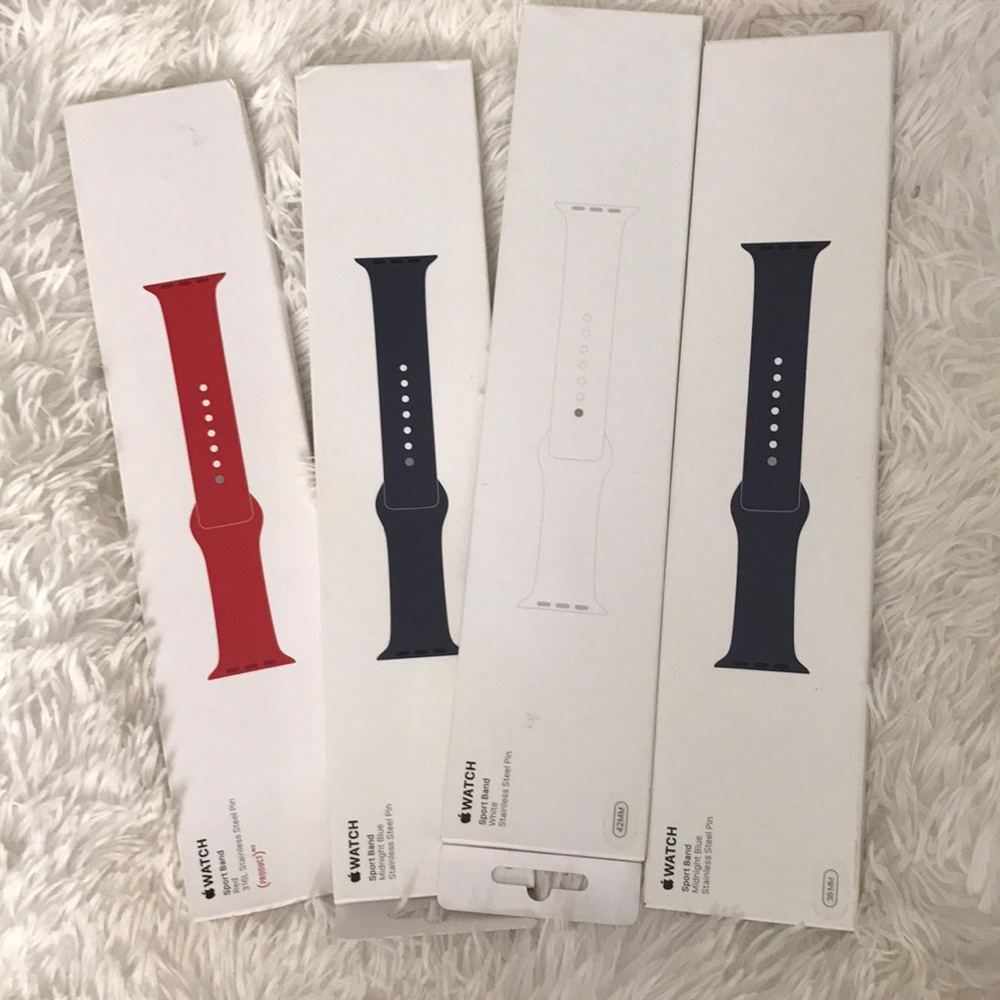 SOLD! Apple 25/each.  Watch bands. NWB.